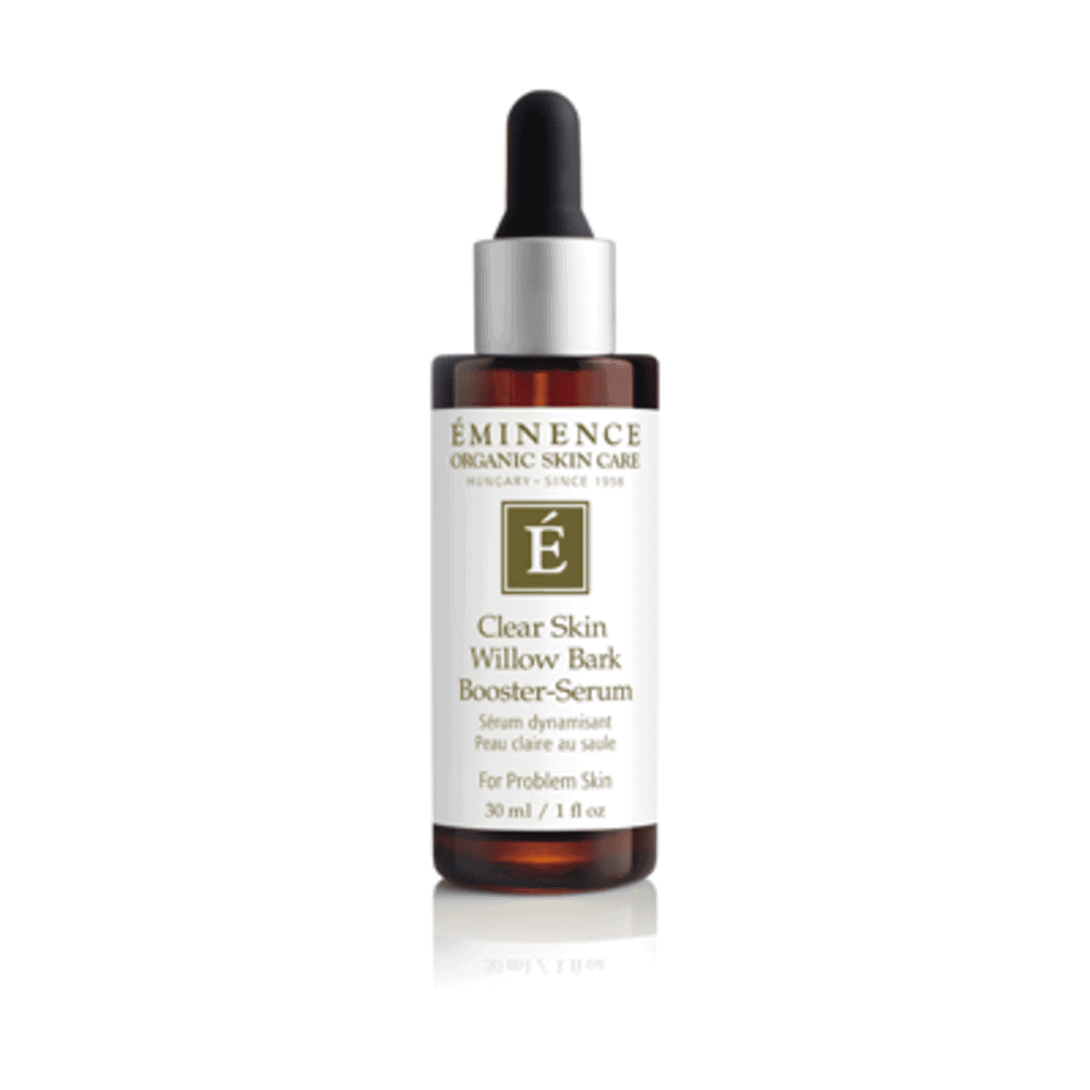 Eminence Clear Skin Willow Bark booster-serum with dropper, brown glass bottle