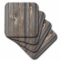 3dRose Florene - Textures III - Print of Old Weathered Wood - Coasters (cst_212647)