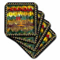 3dRose Beverly Turner Kwanzaa - Candle of Kwanzaa - Coasters (CST_27333)