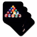 3dRose Billiards - Billiards Balls Pool - Coasters (CST_3317)