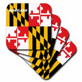 3dRose Florene State Flags - State Flag of Maryland - Coasters (CST_45066)