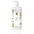 Coconut milk cleanser bottle with pump, EMINENCE E logo on label