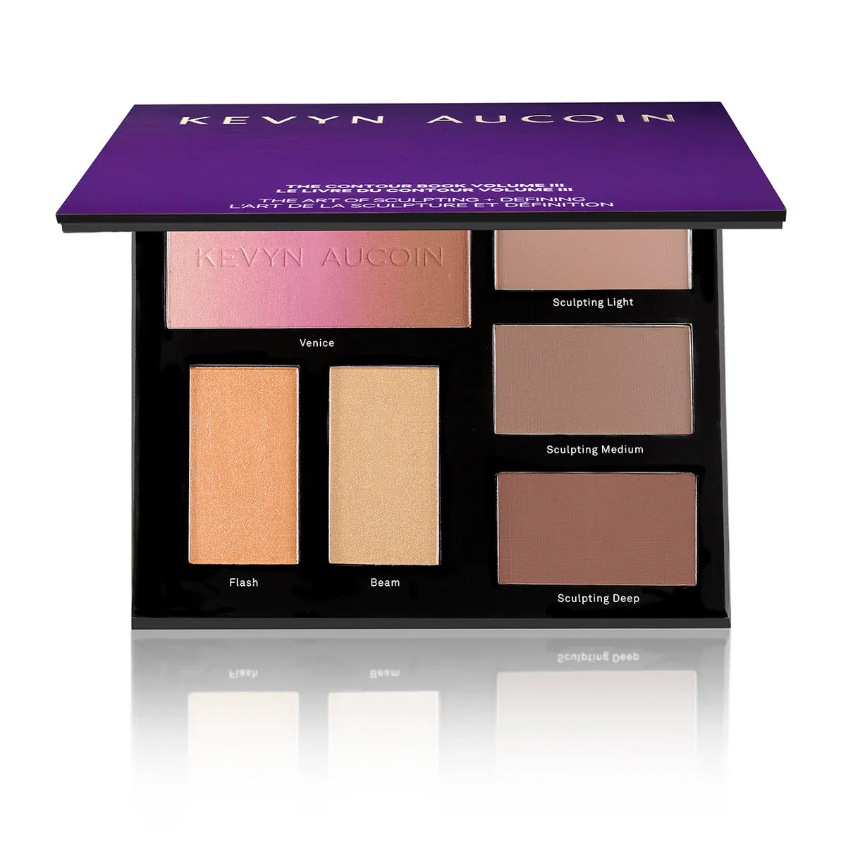 Kevyn Aucoin contour palette book with multiple contour and sculpting shades