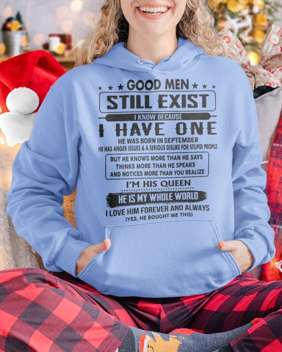 September - Good men Still Exist - gift for your girlfriend, wife from Husband - NGHL09 (SKU-GM-09)