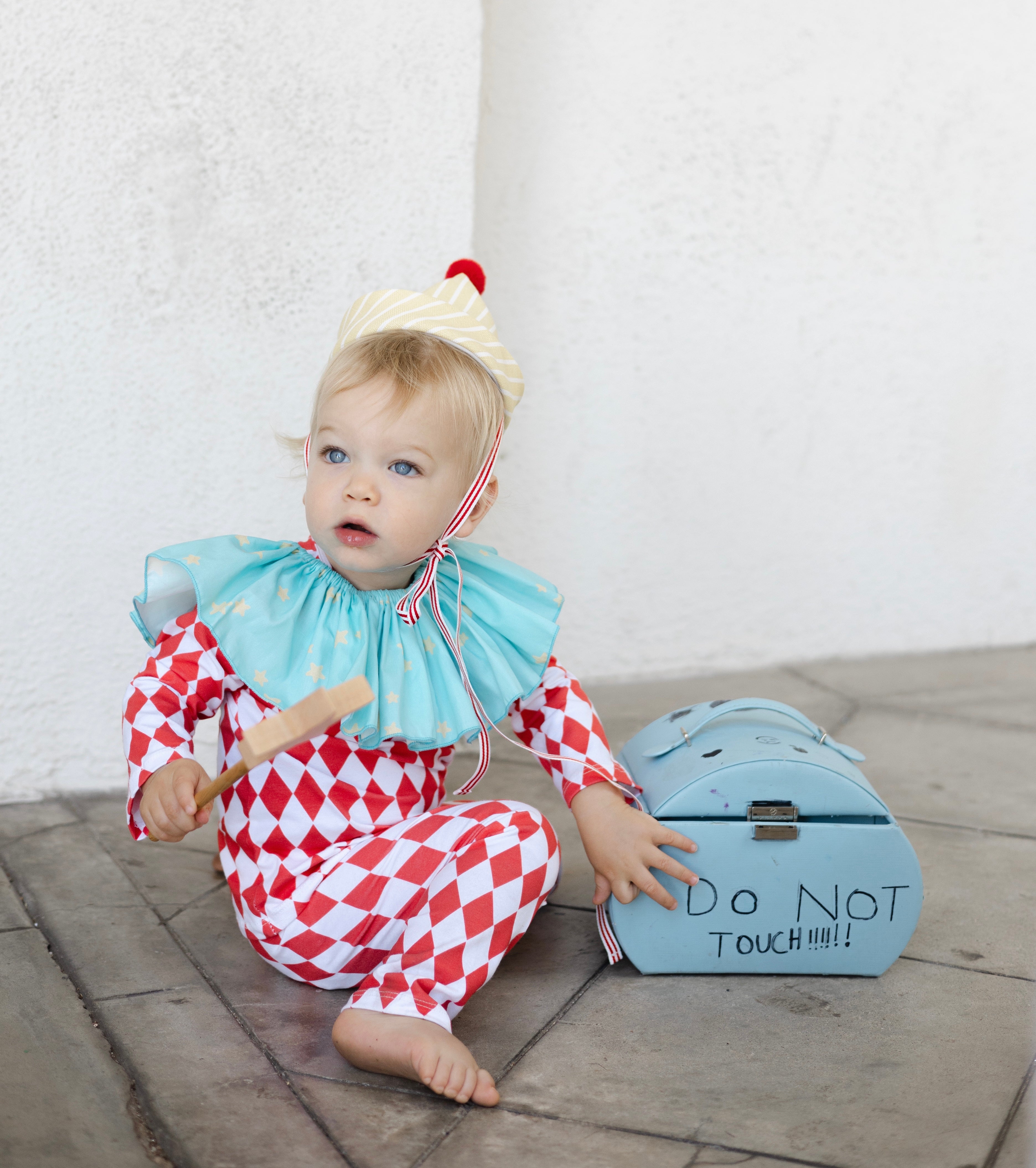 Vintage Harlequin Clown Costume for Kids | Circus Halloween Costume