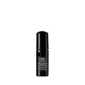 Hair foam bottle, black cylinder with glossy cap and front label