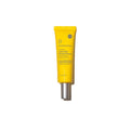 Dr. Dennis Gross sunscreen squeeze tube, yellow with silver cap