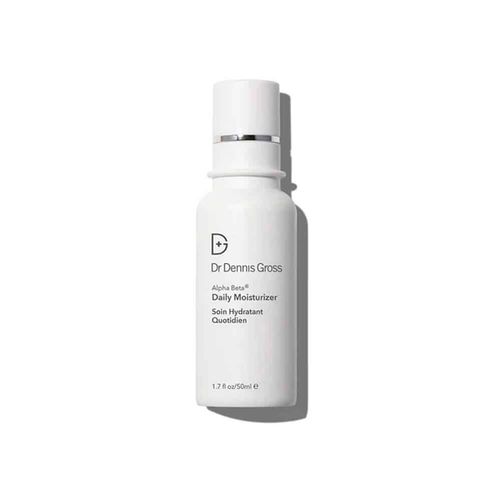 Dr. Dennis Gross daily moisturizer bottle, white pump dispenser, 1.7 oz
