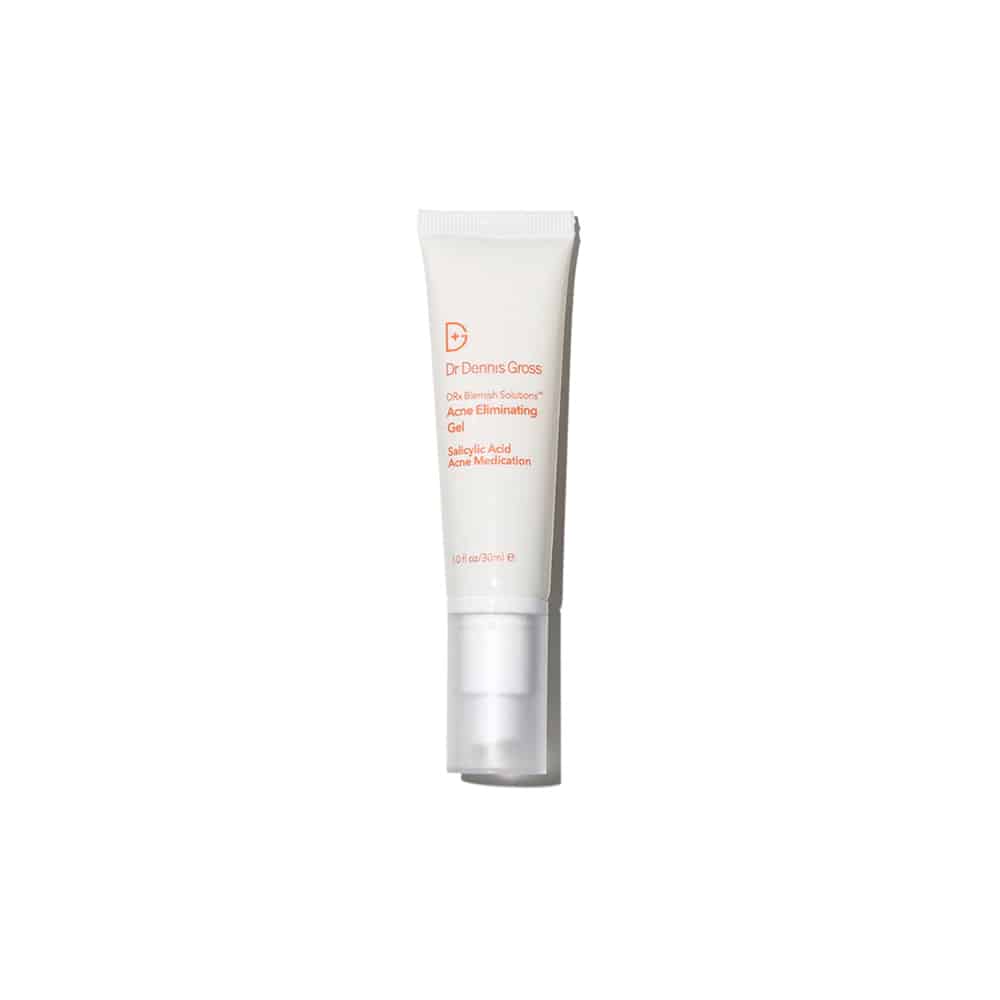 Dr. Dennis Gross acne gel in white squeeze tube