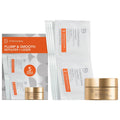 Dr. Dennis Gross skincare kit with gold cream jar and foil sachets