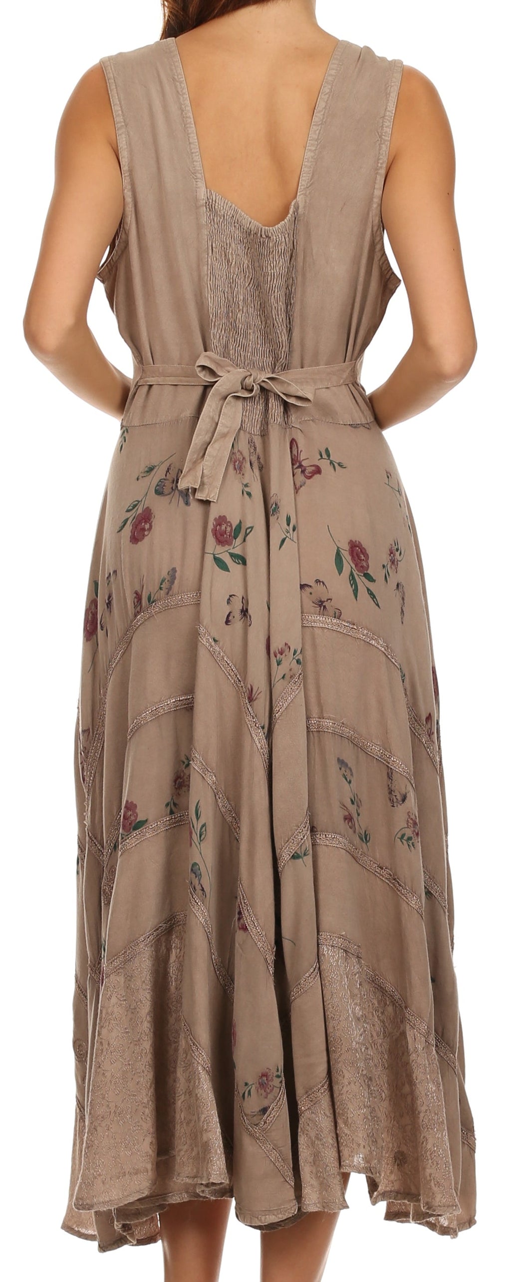 Sakkas Garden Goddess Corset Style Dress