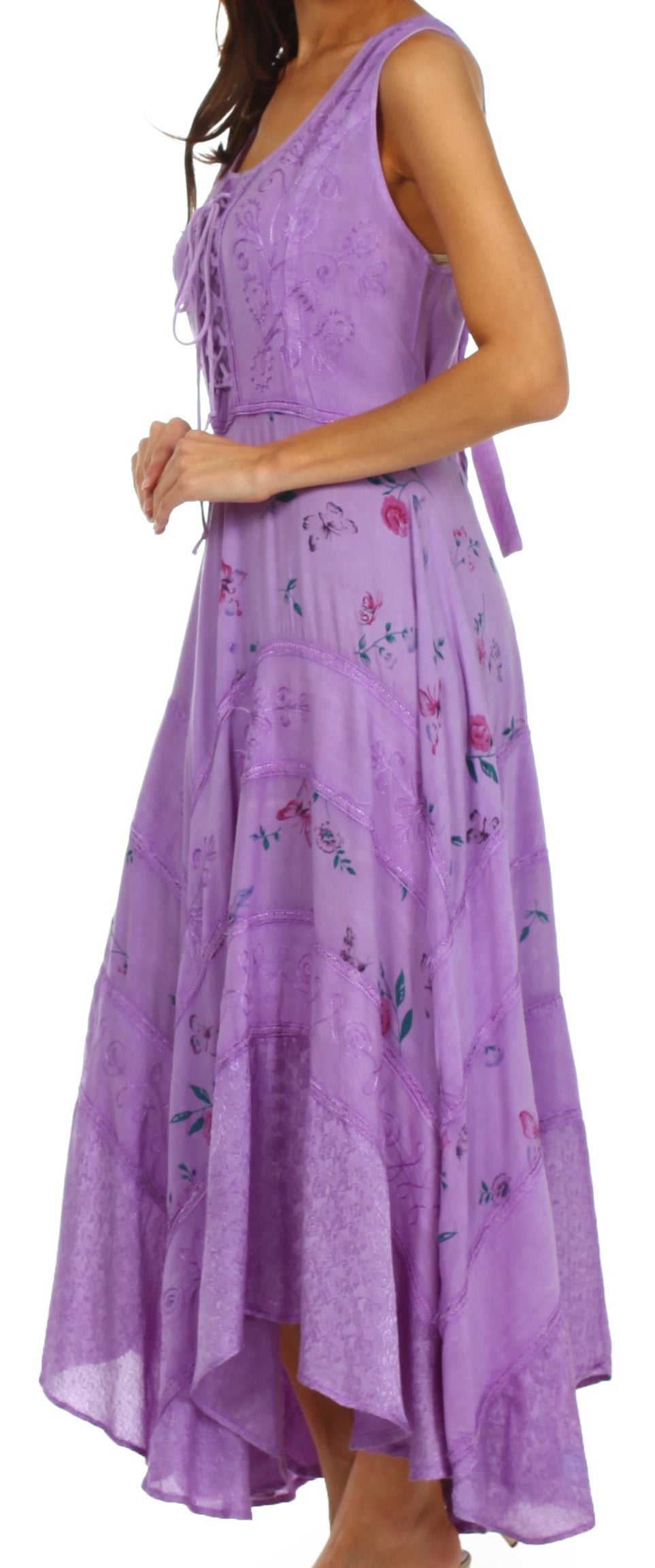 Sakkas Garden Goddess Corset Style Dress