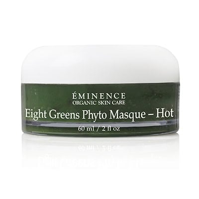 EMINENCE Eight Greens Phyto Masque jar, green label, white container, 2 oz