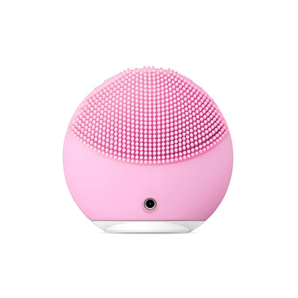 FOREO LUNA Mini 2 cleansing massager, pearl pink silicone brush head