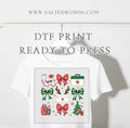 Nurse Croquette Christmas bow Christmas tree 6 set DTF print transfer Ready to Press