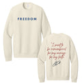 Charlie Kirk Freedom Tshirt - Long Sleeve - Crewneck - Hoodie