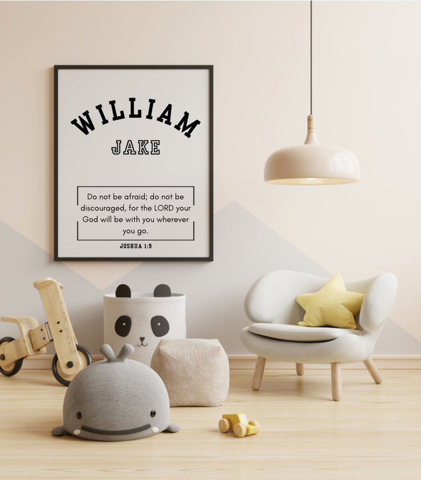 Nursery Name Sign / Custom Name Sign / Baby Shower Gift / Bible verse Wood Name Sign / Baby Name Sign / Name Reveal / Crib Sign
