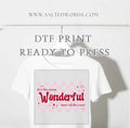 It’s the most wonderful time of the year checkered DTF print transfer Ready to Press