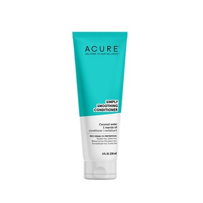 Simply Smoothing conditioner tube, teal and white, squeeze bottle