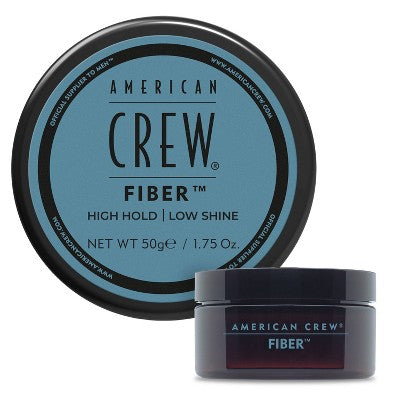 Hair fiber jar with American Crew Fiber lid, net wt 1.75 oz trial size