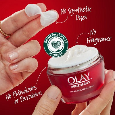 Olay Regenerist Face Moisturizer Micro-Sculpting Cream Fragrance Free 1.7oz - Missing Box