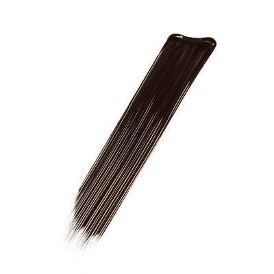 Mascara wand with dark brown bristles