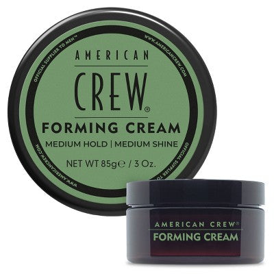 American Crew forming cream jar and lid, medium hold and medium shine