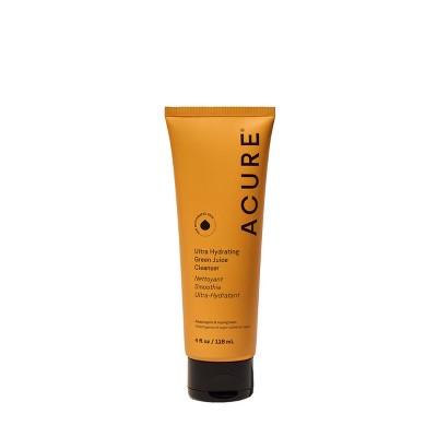 Acure cleanser tube, orange with black cap, 4 fl oz
