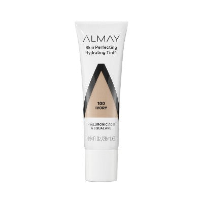 Almay Hydrating Tint 100 Ivory liquid foundation squeeze tube