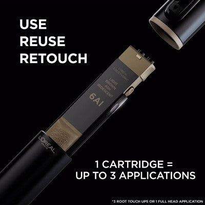 L'Oreal Paris Colorsonic Permanent Hair Color Cartridge Dark Brown Natural 4 - Imperfect Box