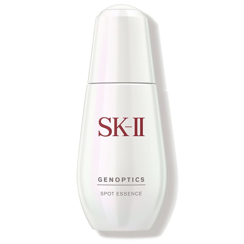 SK-II GenOptics Spot Essence bottle, white pump top