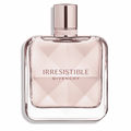 Givenchy Irresistible eau de parfum bottle with rose-gold cap and pink glass.