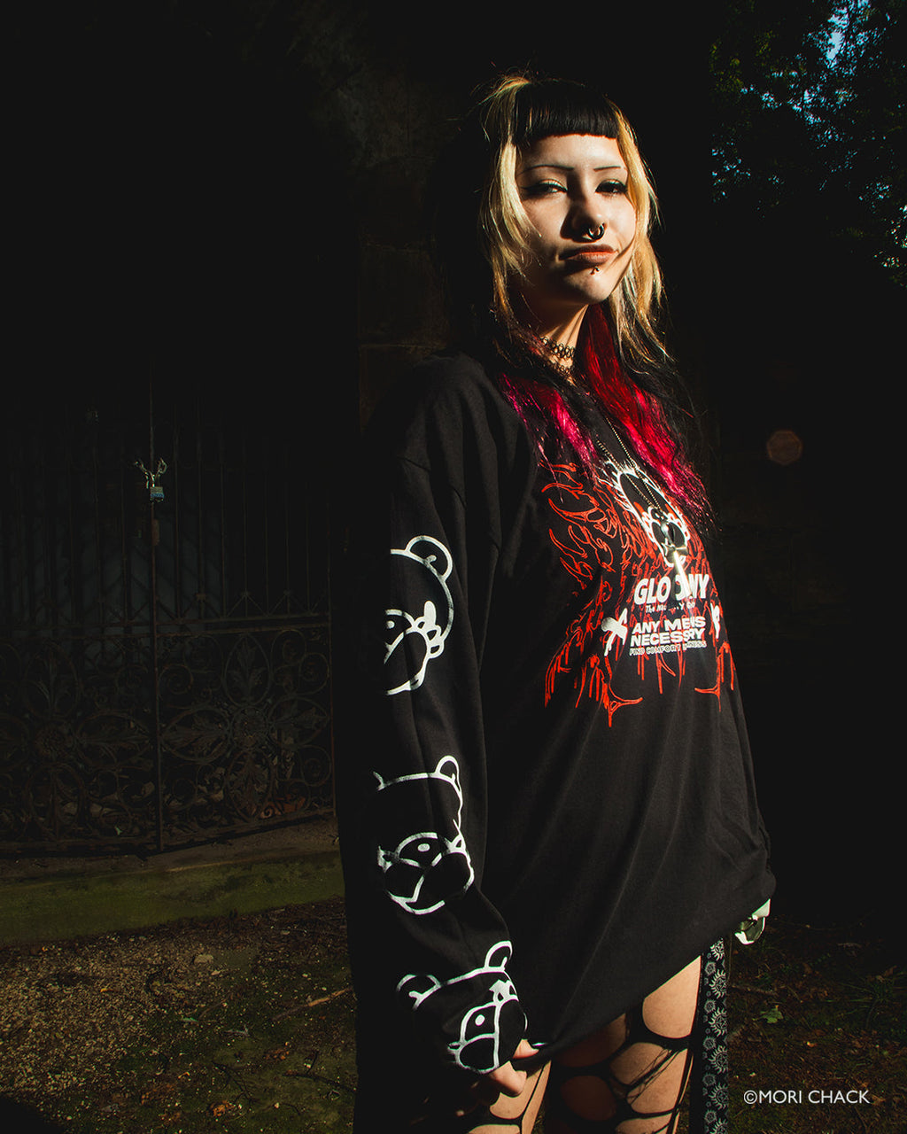Cross Arms Long Sleeve T-Shirt