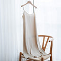 Women'S Dress Summer Spaghetti Satin Long Party Dresses For New Year 2022 Midi Robe Plus Size