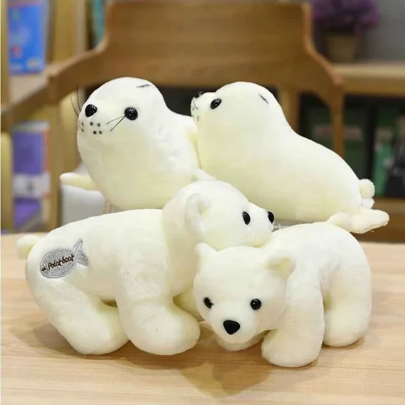 Cute Sea World Plush Doll – Soft Sea Lion Polar Bear Panda Stuffed Toy Gift