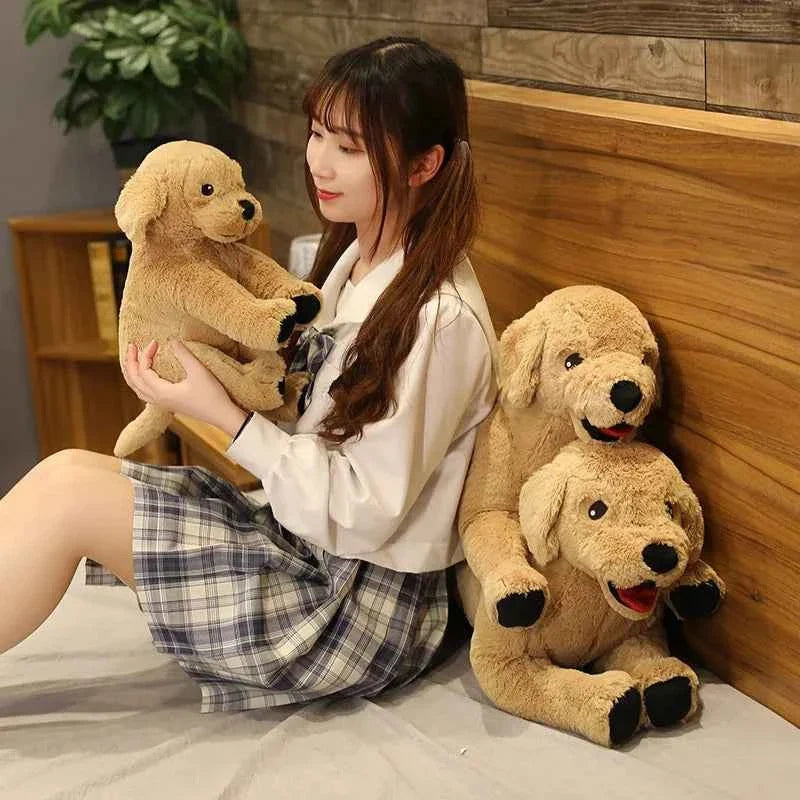 Lifelike Labrador Dog Plush Toy (13.8/29.5 in) - Creative Simulation Puppy Doll Gift