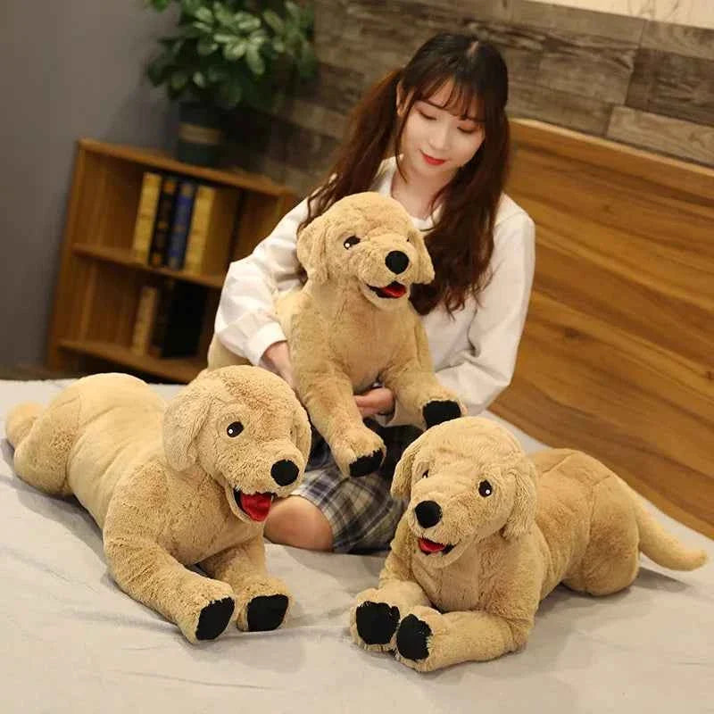 Lifelike Labrador Dog Plush Toy (13.8/29.5 in) - Creative Simulation Puppy Doll Gift