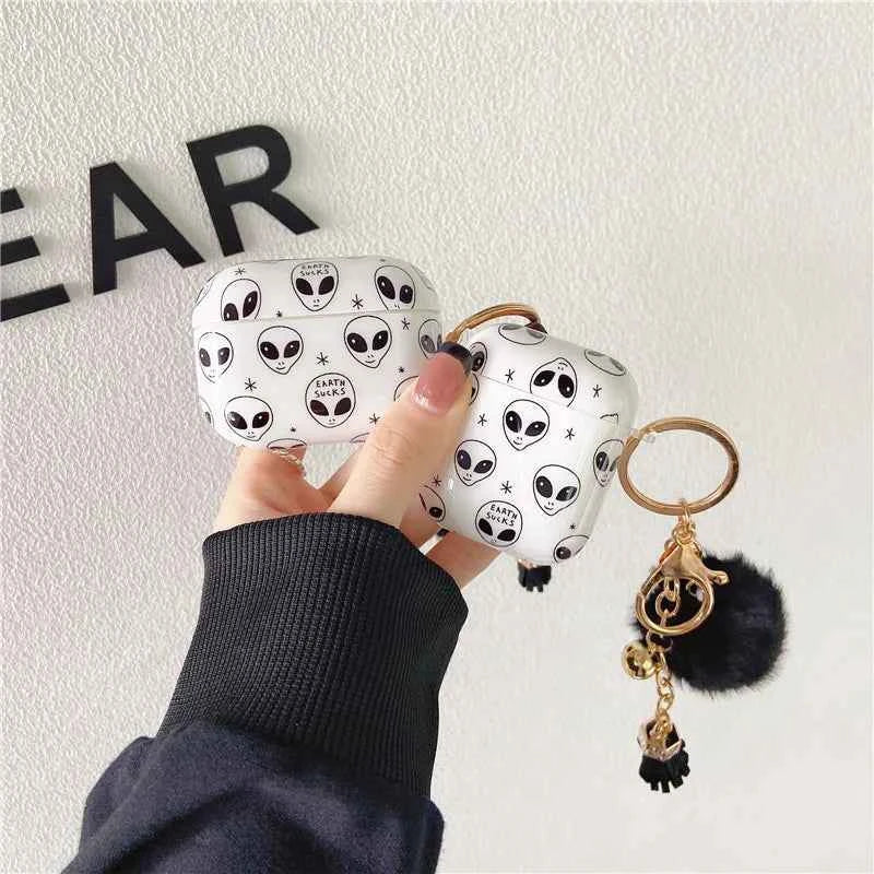 Kawaii Pink Leopard AirPods Pro 2 Case with Hairball Keychain – Soft TPU Cover