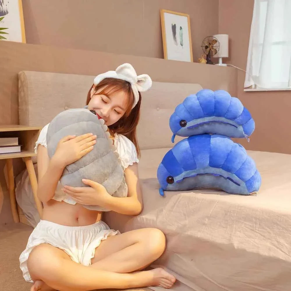 Creative Simulation Isopod Plush Toy (11.8/19.7 in) - Soft Insect Nap Pillow Cushion