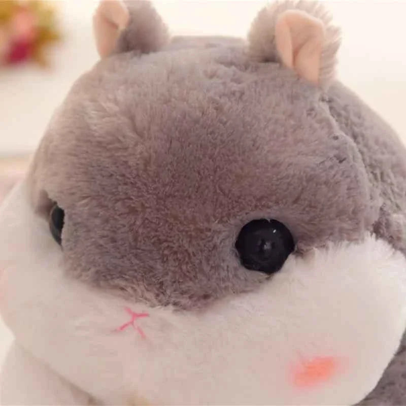 Kawaii Hamster Plush Toy (15.0/21.7 in) - Cute Mouse Doll Holding Snacks Gift