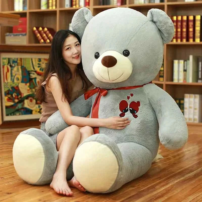 Giant Teddy Bear Plush Toy - 24/31/39 inch Stuffed Soft Bear with Bowknot Gift for Girlfriend