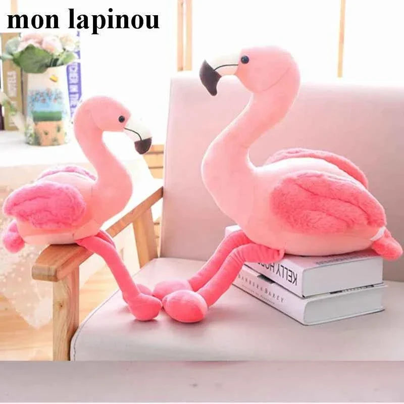 Cute Pink Flamingo Plush Toy (9.8-19.7 in) - Soft Stuffed Bird Doll Home Decor Gift