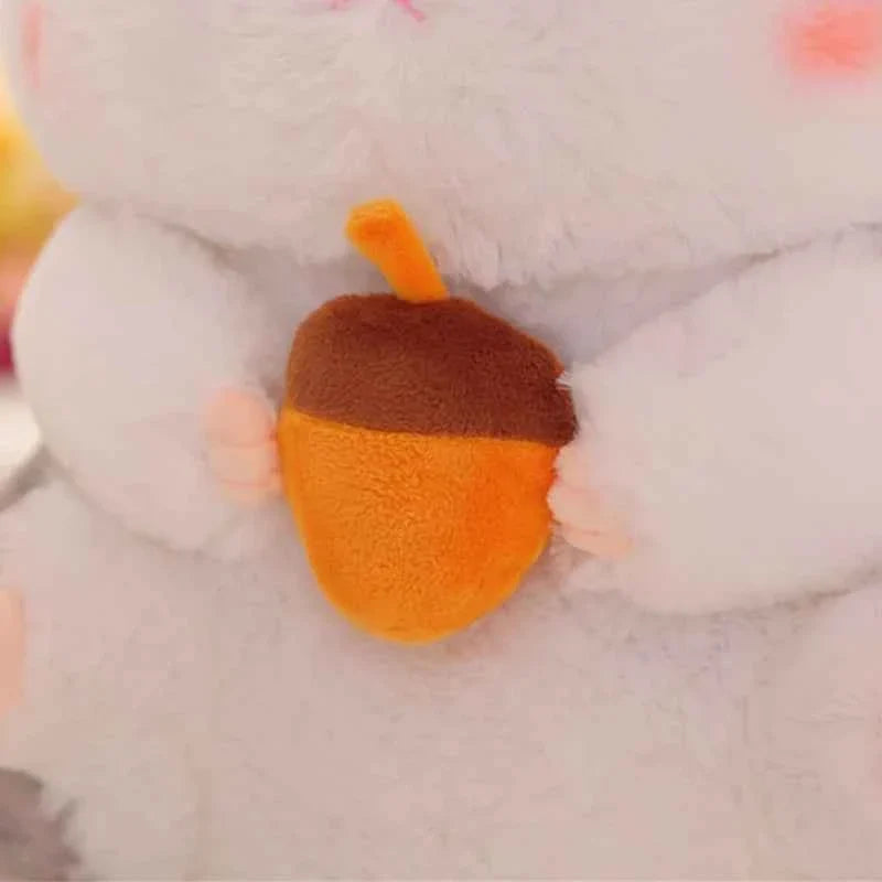 Kawaii Hamster Plush Toy (15.0/21.7 in) - Cute Mouse Doll Holding Snacks Gift