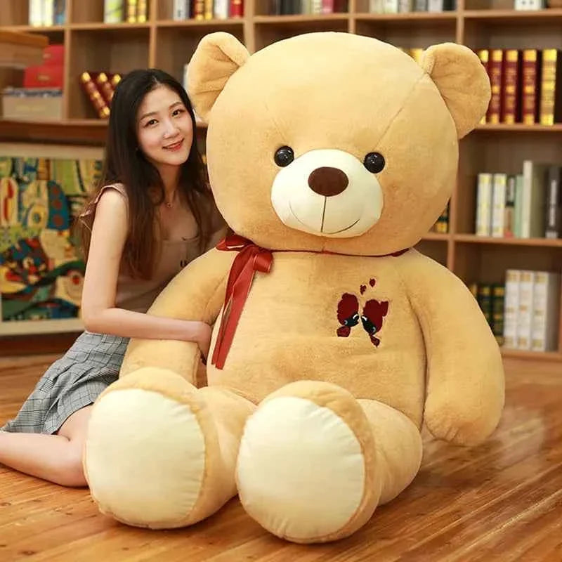 Giant Teddy Bear Plush Toy - 24/31/39 inch Stuffed Soft Bear with Bowknot Gift for Girlfriend