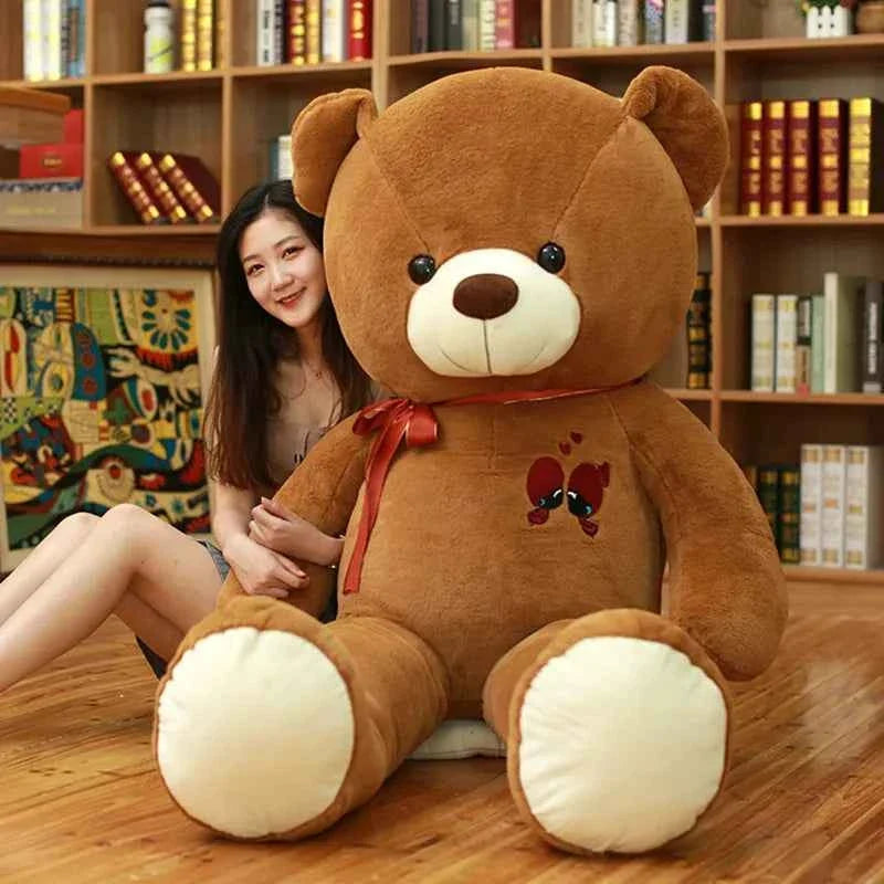 Giant Teddy Bear Plush Toy - 24/31/39 inch Stuffed Soft Bear with Bowknot Gift for Girlfriend