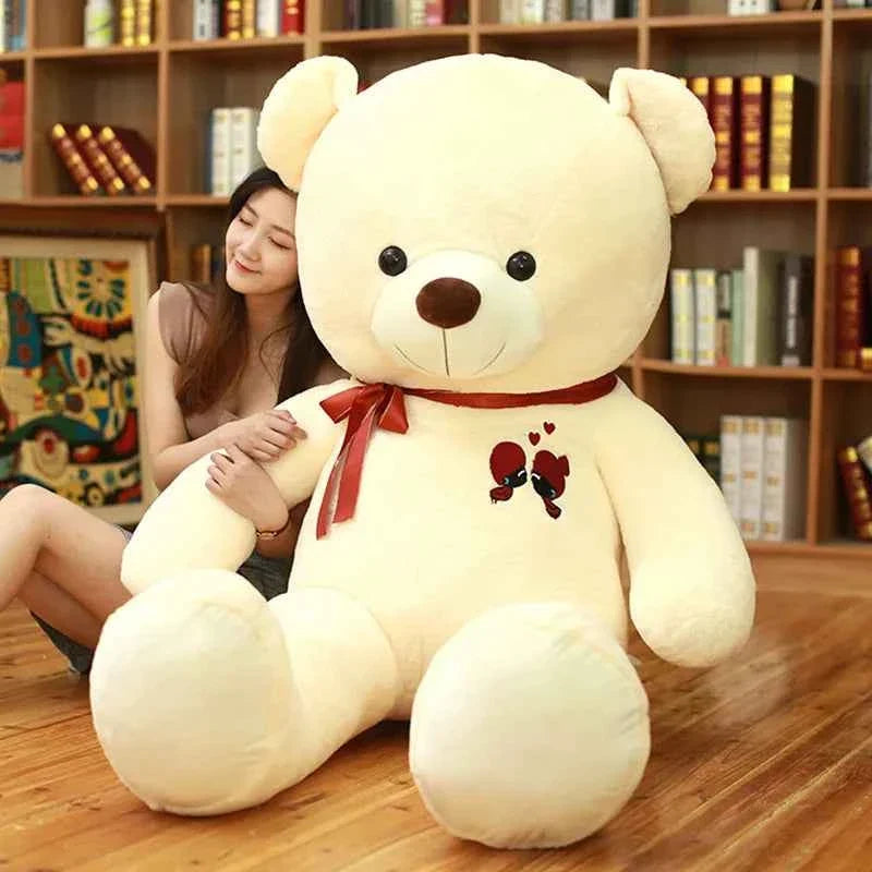 Giant Teddy Bear Plush Toy - 24/31/39 inch Stuffed Soft Bear with Bowknot Gift for Girlfriend