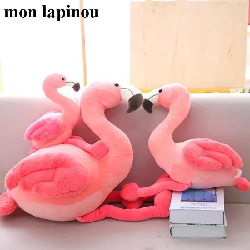 Cute Pink Flamingo Plush Toy (9.8-19.7 in) - Soft Stuffed Bird Doll Home Decor Gift