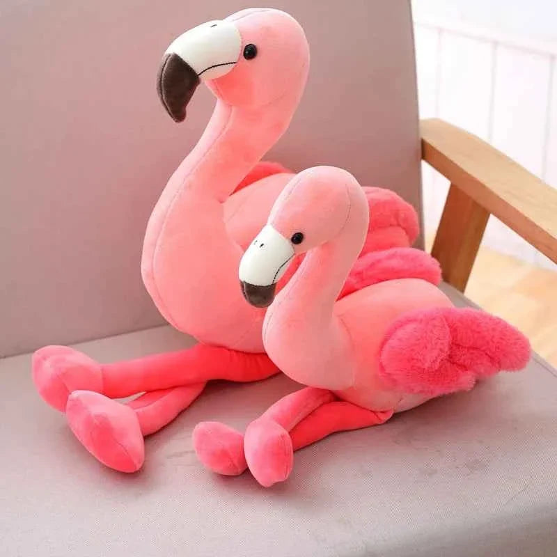 Cute Pink Flamingo Plush Toy (9.8-19.7 in) - Soft Stuffed Bird Doll Home Decor Gift