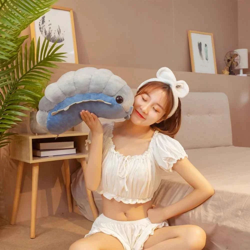Creative Simulation Isopod Plush Toy (11.8/19.7 in) - Soft Insect Nap Pillow Cushion