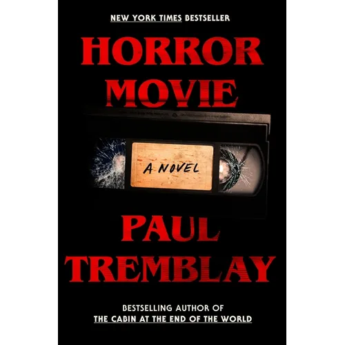 Hardcover horror novel book cover with red title Horror Movie and author Paul Tremblay